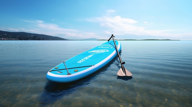 Paddleboarding on lakeGenerative Ai