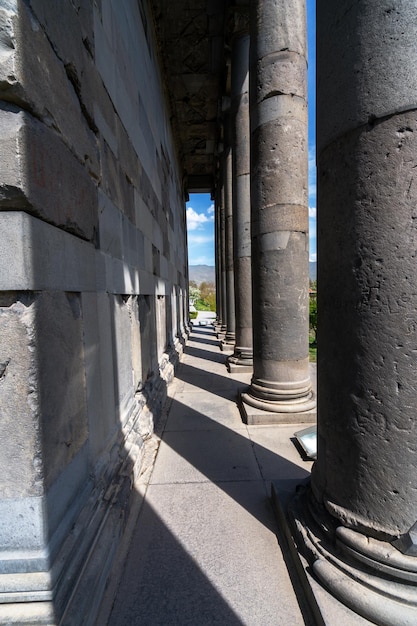 The pagan temple of Garni in Armenia is 28 km from Yerevan in the valley of the Azat River near the village of Garni