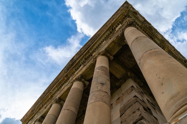 The pagan temple of Garni in Armenia near the village of Garni