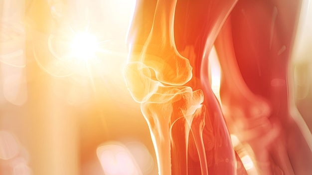 Pain in knee joint tendon problems and joint