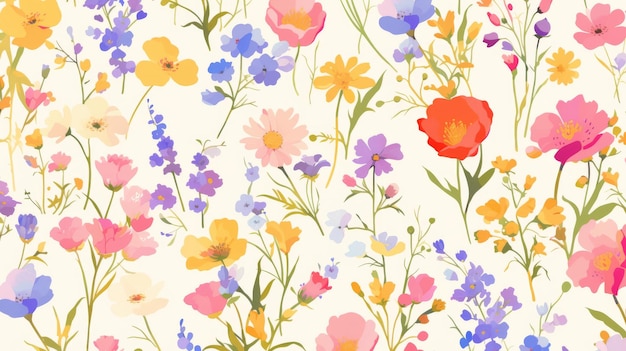 a paint flower illustration background