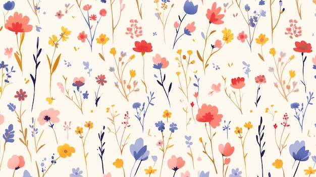 a paint flower illustration background