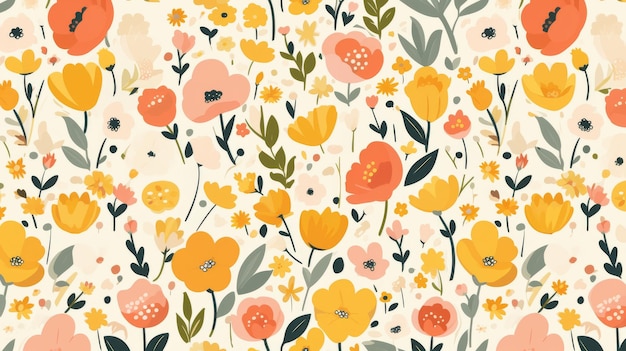 a paint flower illustration background