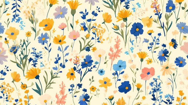 a paint flower illustration background