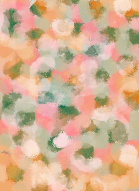 Painted Abstract Garden Modern Floral Art Acrylic Watercolour Pattern