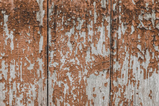 Painted old wooden red wall background. 