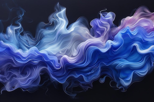 a painting of a blue and pink swirl with the words  blue  on it