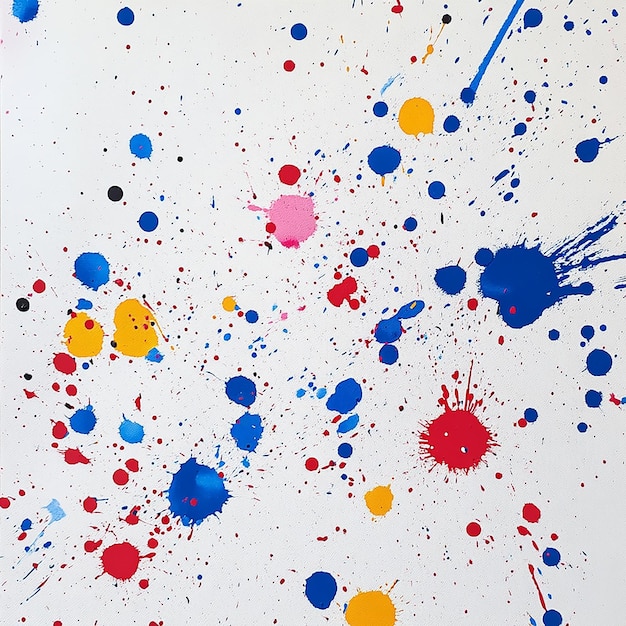 Photo a painting of blue and red paint with different colors