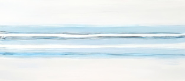 a painting of a blue and white boat on a white surface