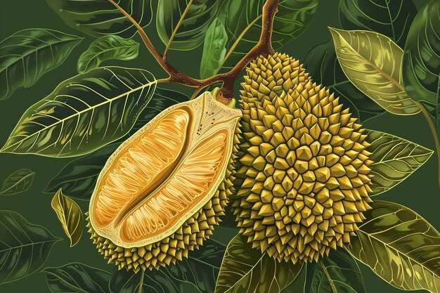 Photo a painting of a bunch of bananas with a bunch of leaves that says sweet