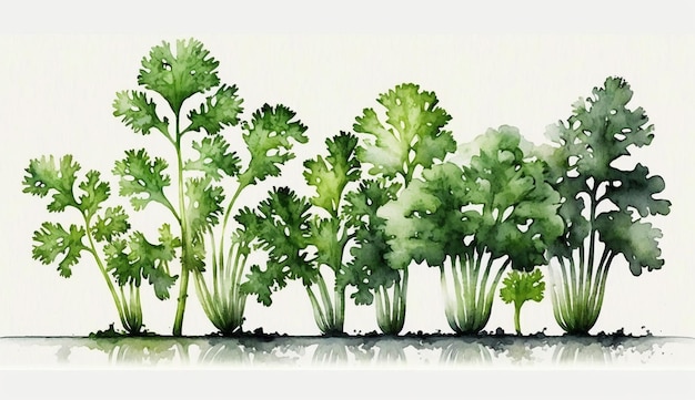 A painting of a bunch of parsley