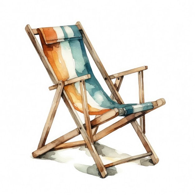 A painting of a chair