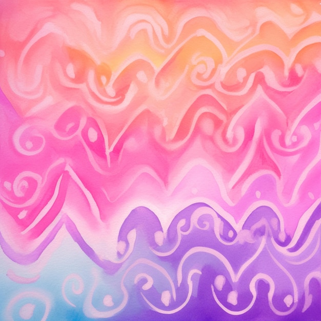 Painting of a colorful abstract background with a heart shape generative ai