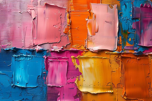 Photo a painting of a colorful colorful and colorful palette