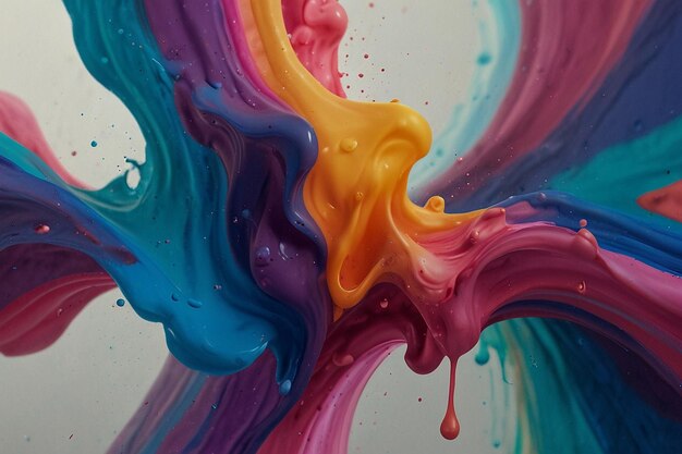 a painting of colorful colors with different colors on it