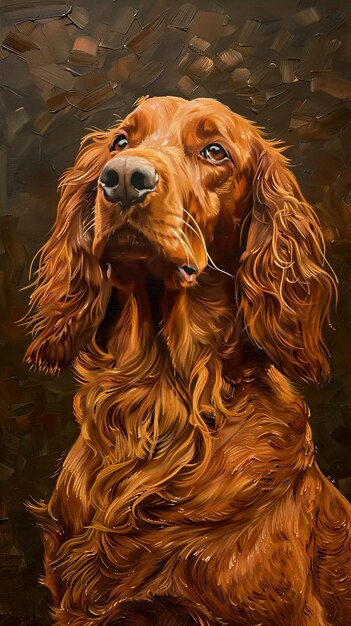 Photo a painting of a dog called a dog named person