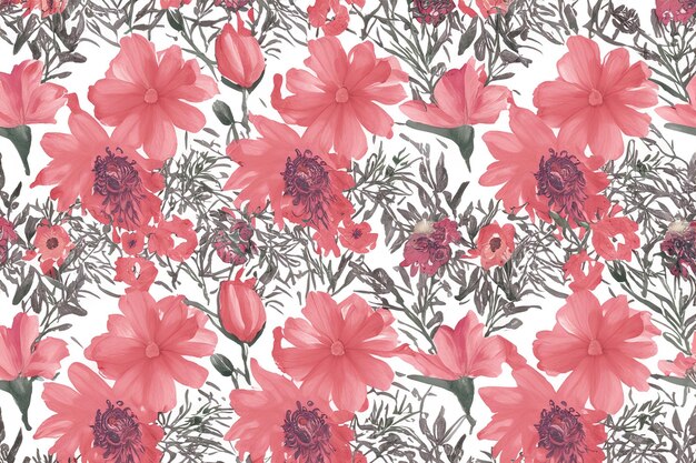 a painting flower illustration background