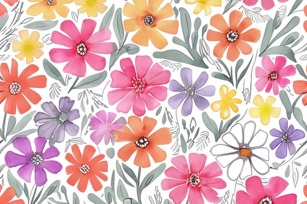 a painting flower illustration background