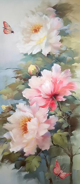 A painting of flowers by the artist