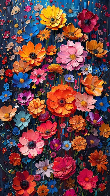 a painting of flowers by person