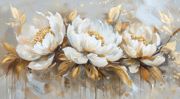 a painting of flowers by person