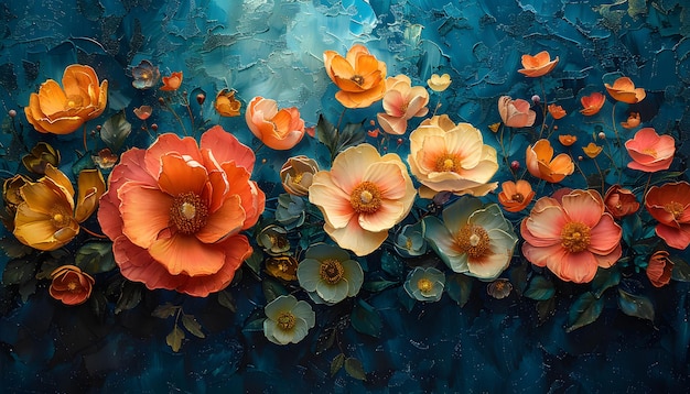 a painting of flowers by person