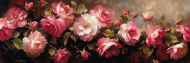 a painting of flowers from the collection by painting artist