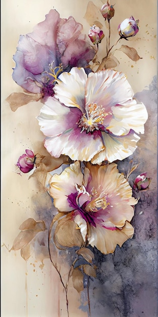 A painting of flowers that is called a flower