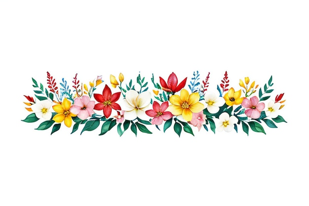 a painting of flowers on a white background