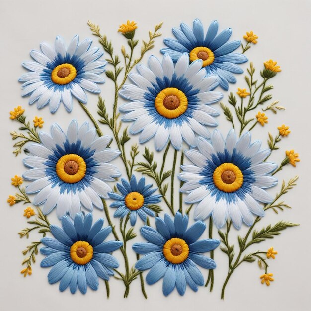 a painting of flowers with the word quot daisy quot on it