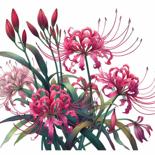 a painting of flowers with the word pink on it