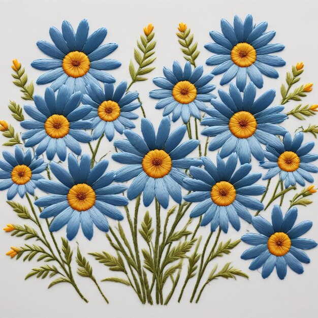 a painting of flowers with the words  daisies  on it