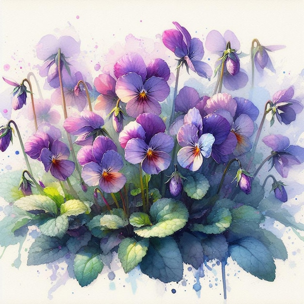 a painting of flowers with the words spring on it