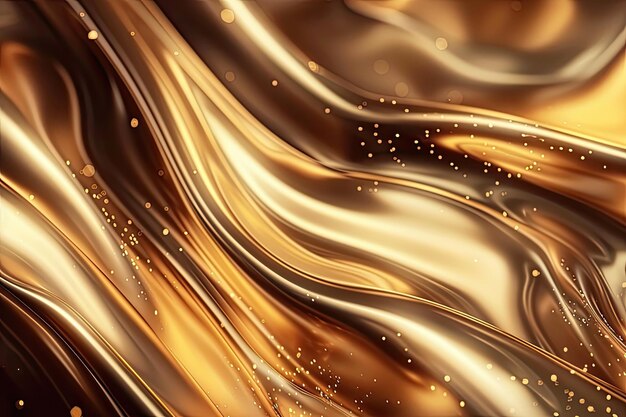 a painting of gold and silver colored powder