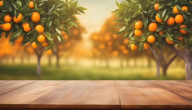 a painting of an orange tree with oranges on the wall