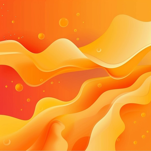 a painting of orange and yellow soap bubbles with orange and orange colors