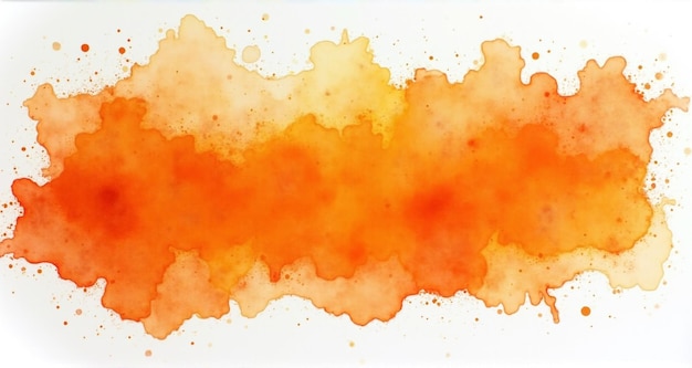 Photo a painting of orange and yellow watercolors