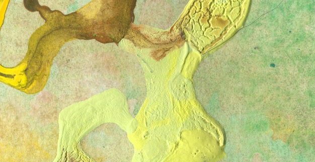 A painting of a person's hand holding a yellow liquid.