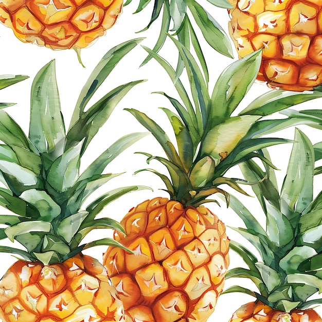 a painting of pineapples with the word pineapple on it