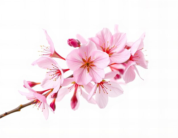 a painting of pink flowers with the word  spring  on the bottom