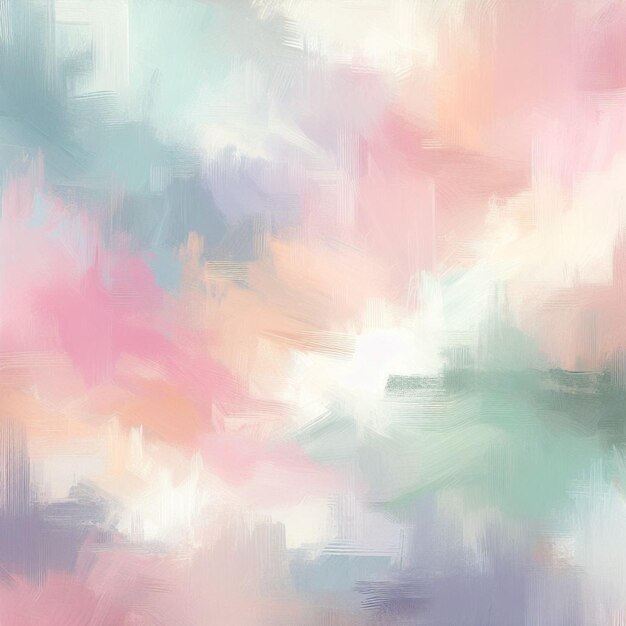 a painting of a pink green and purple abstract background