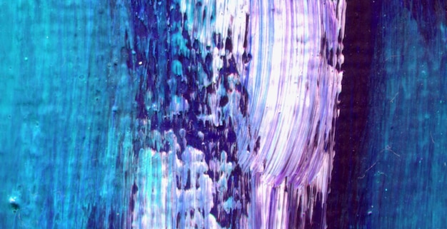 A painting of a purple and blue background with the word love on it.