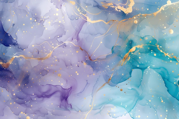 a painting of a purple and blue colored liquid with the words  confetti  on it