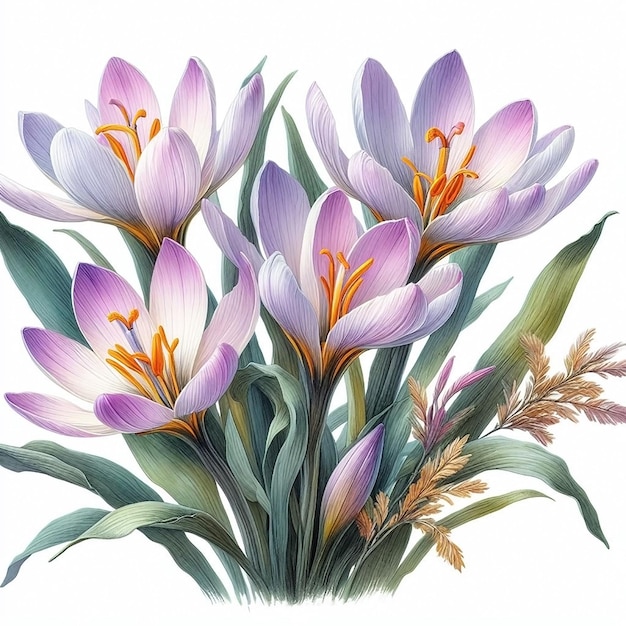 a painting of purple flowers with the word lily on it