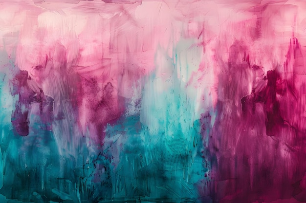 a painting of a purple and pink abstract background with a blue and pink color