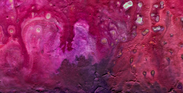 A painting of a purple and pink background with a white person in the middle.