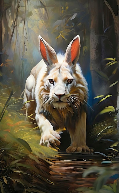 a painting of a rabbit that is called rabbit