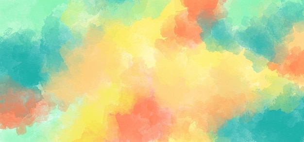 a painting of a rainbow colored background with the words the word on it