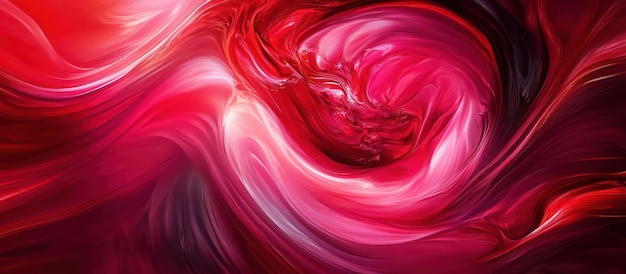 a painting of a red and purple abstract with a black background