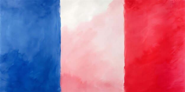 Photo a painting of red white and blue flags with a red and white background